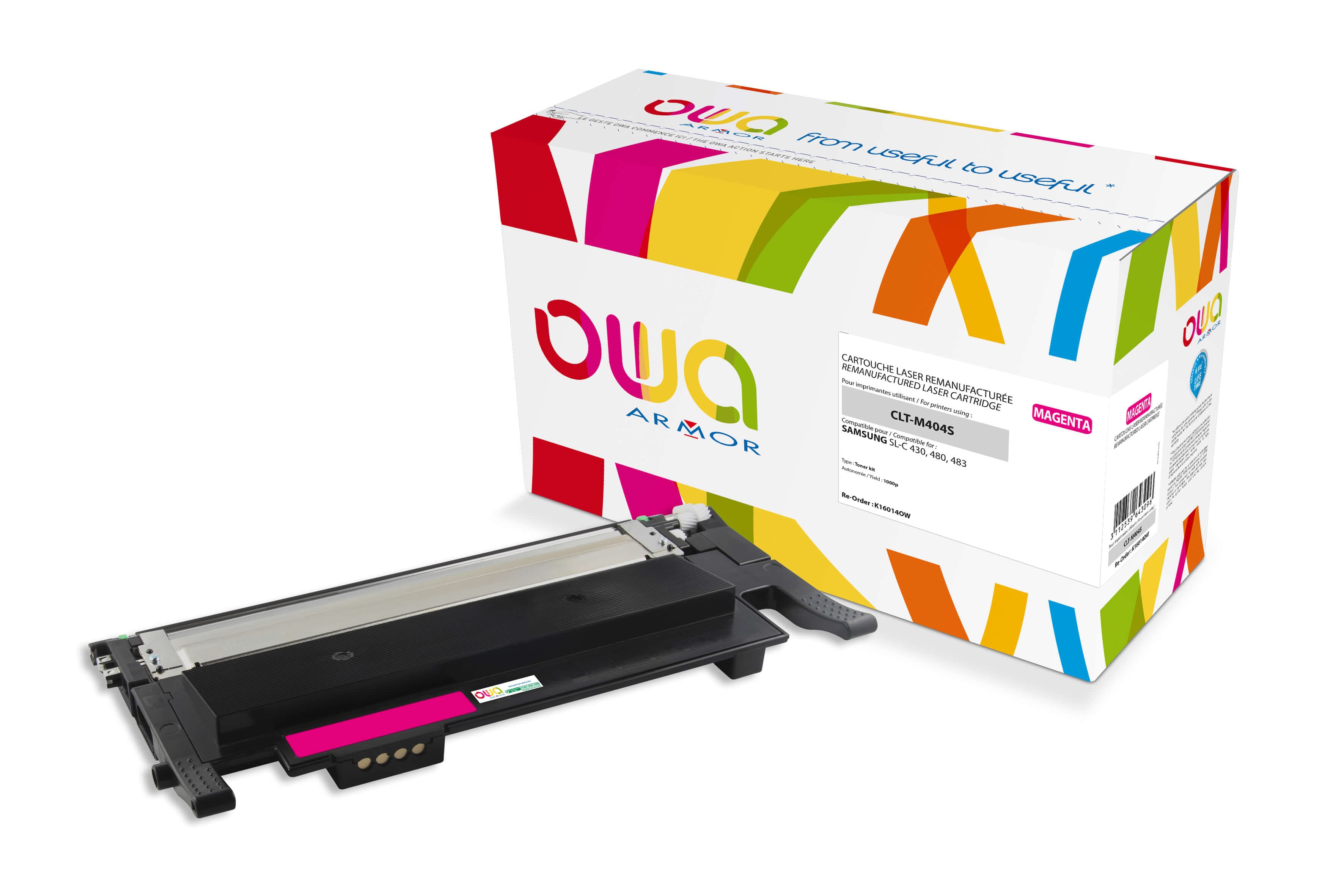 OWA Armor toner kompatibilní s Samsung CLTM404S, 1000st, červená magenta