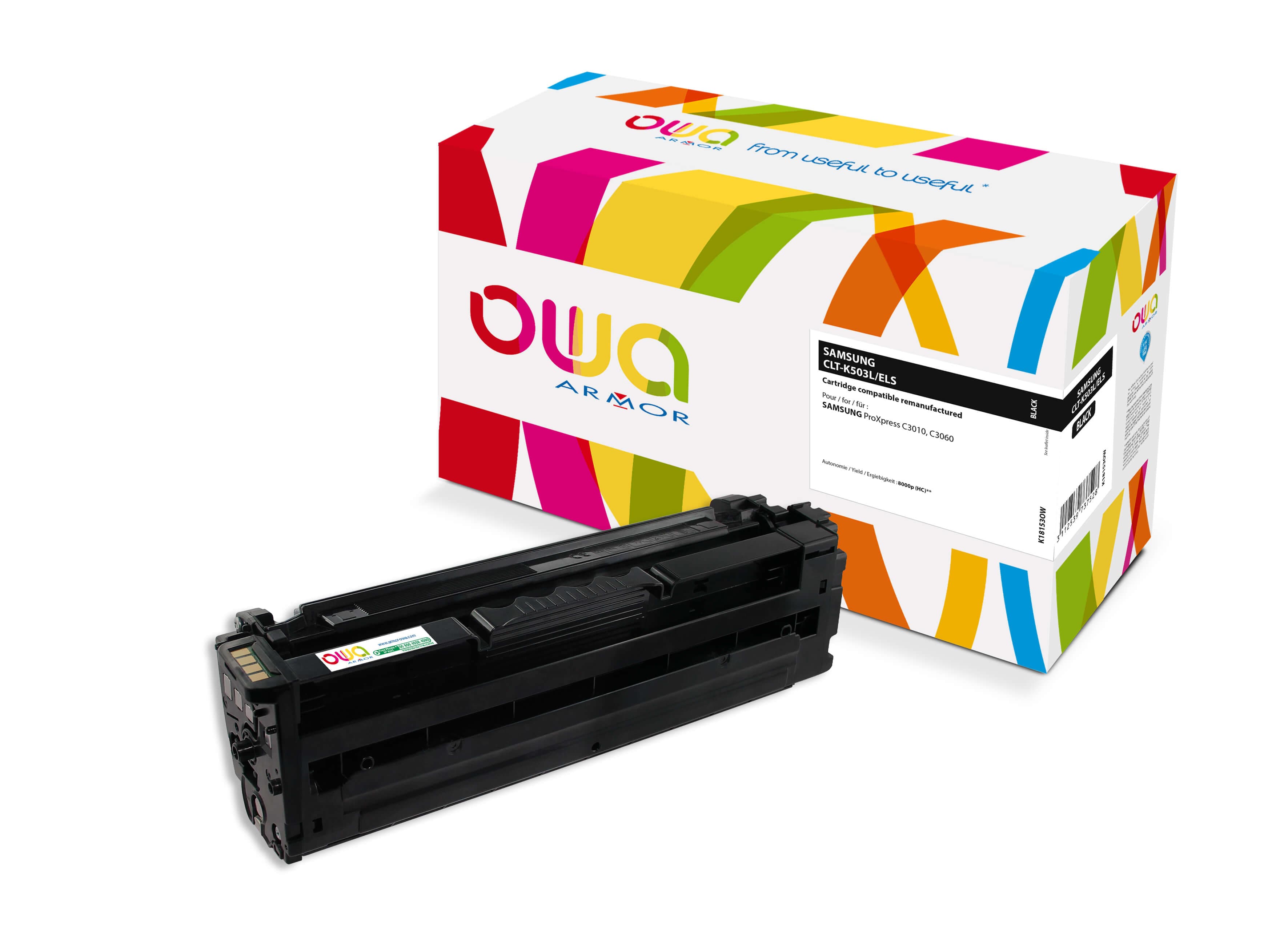 OWA Armor toner kompatibilní s Samsung CLTK503L, 8000st, černá black