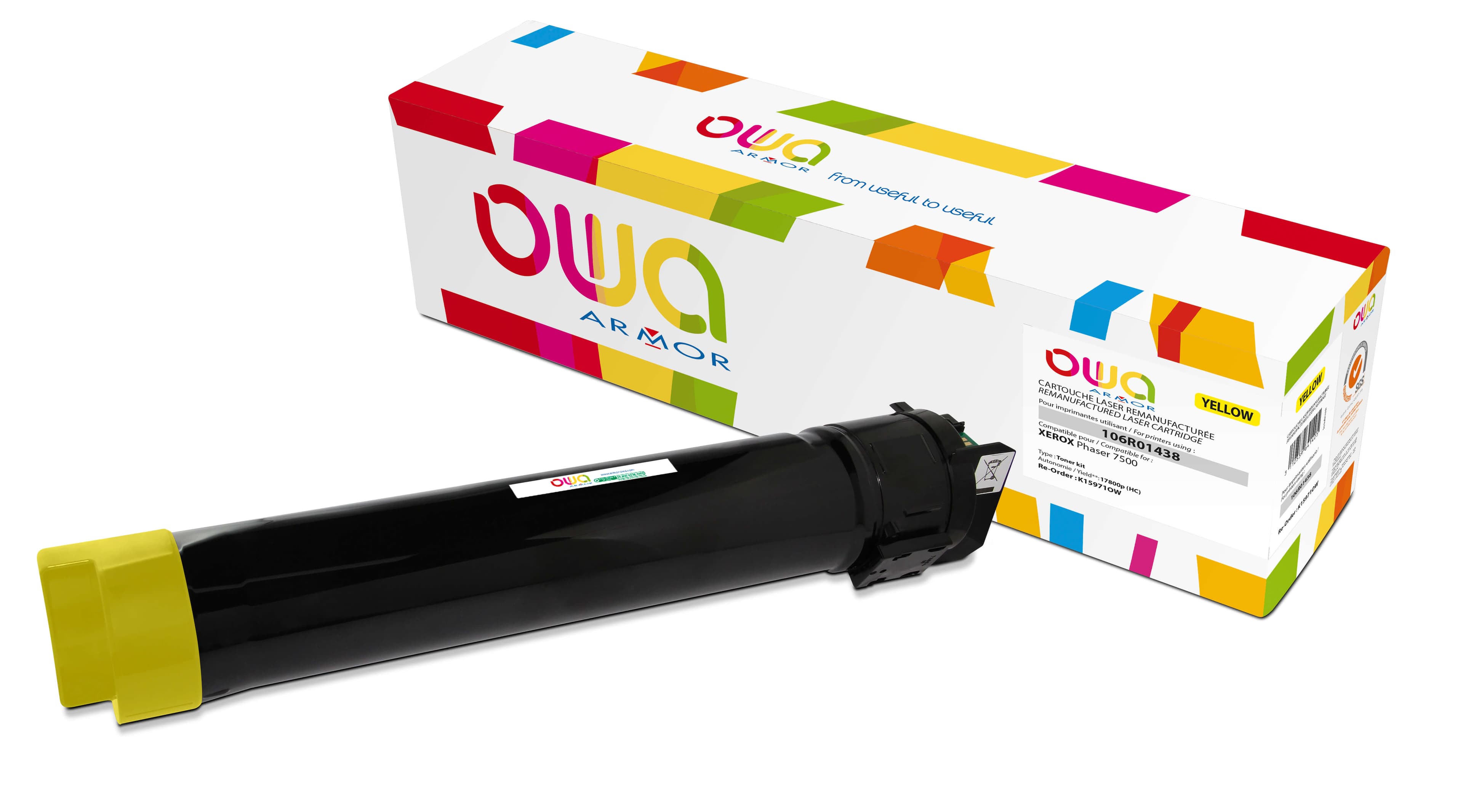 OWA Armor toner kompatibilní s XEROX 106R1445, 17800st, žlutá yellow
