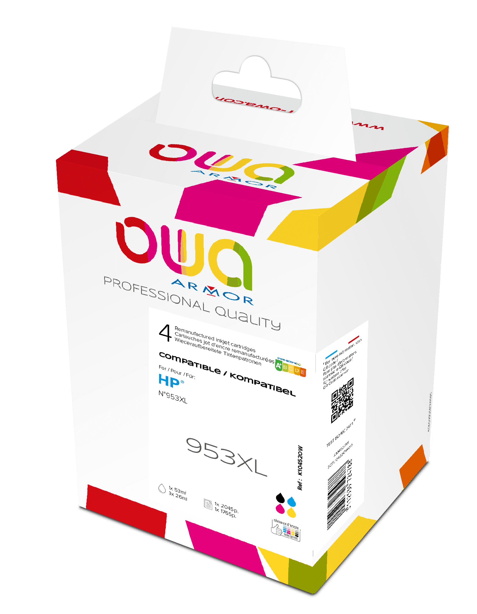 OWA ARMOR ink sada kompatibilní s HP L0S70AE F6U16-18AE, CMYK