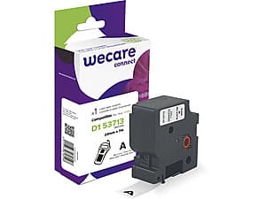 WECARE ARMOR páska kompatibilní s DYMO S0720930,Black White,24mm*7m