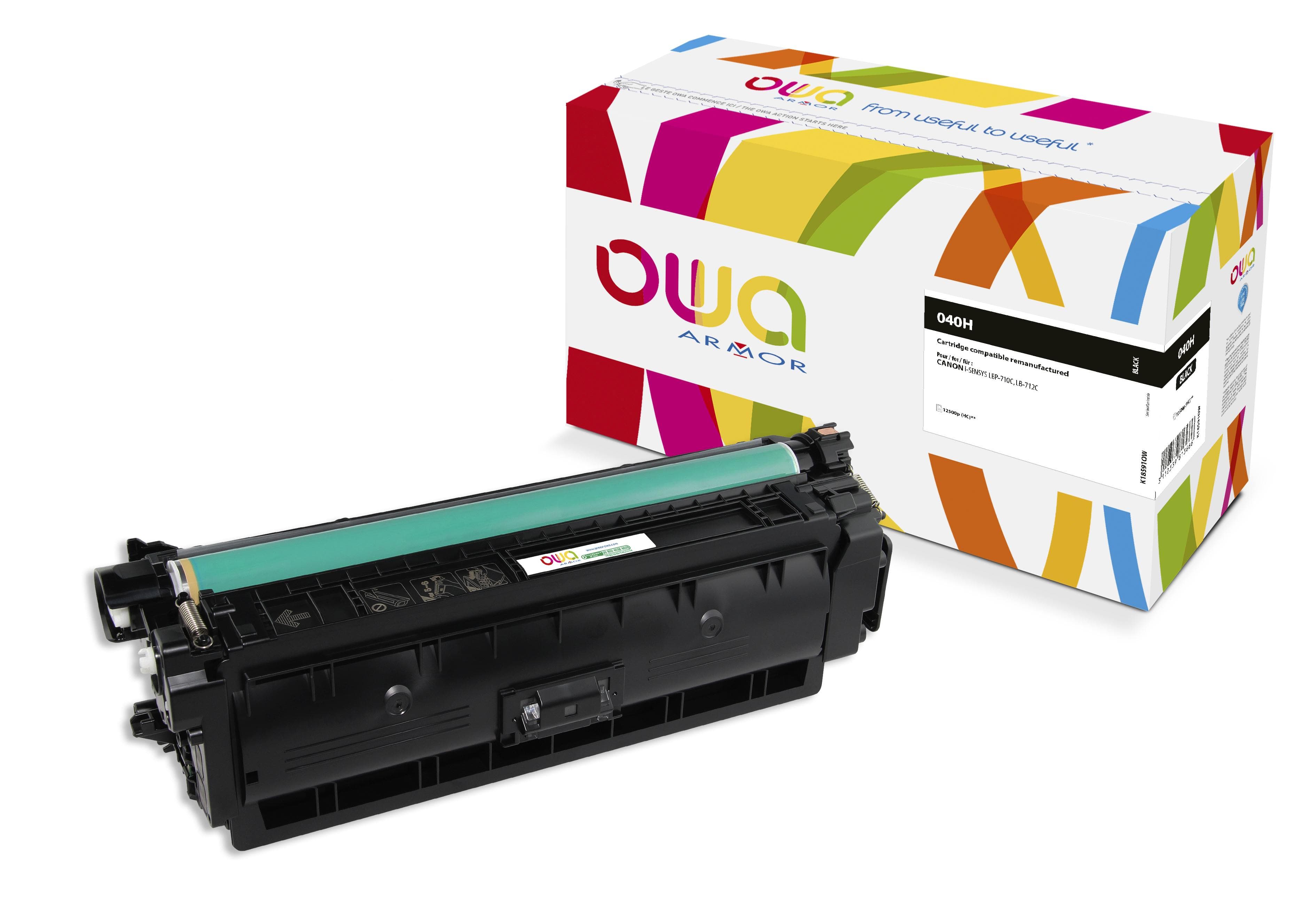 OWA Armor toner kompatibilní s Canon CRG-040H BK, 12500st, černá black