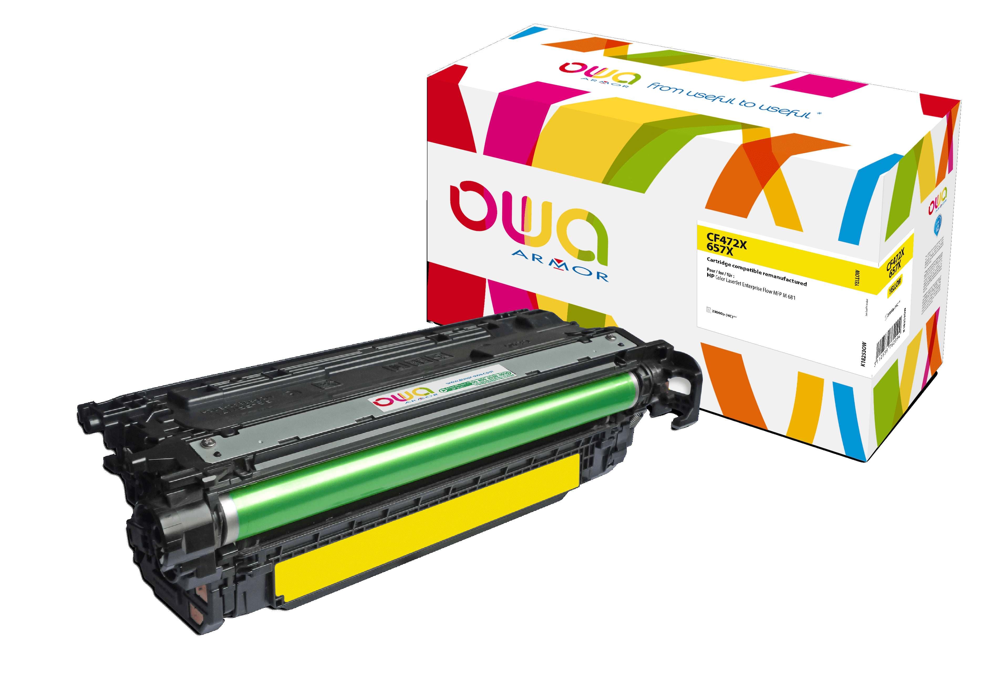 OWA Armor toner kompatibilní s HP CF472X, 23000st, žlutá yellow