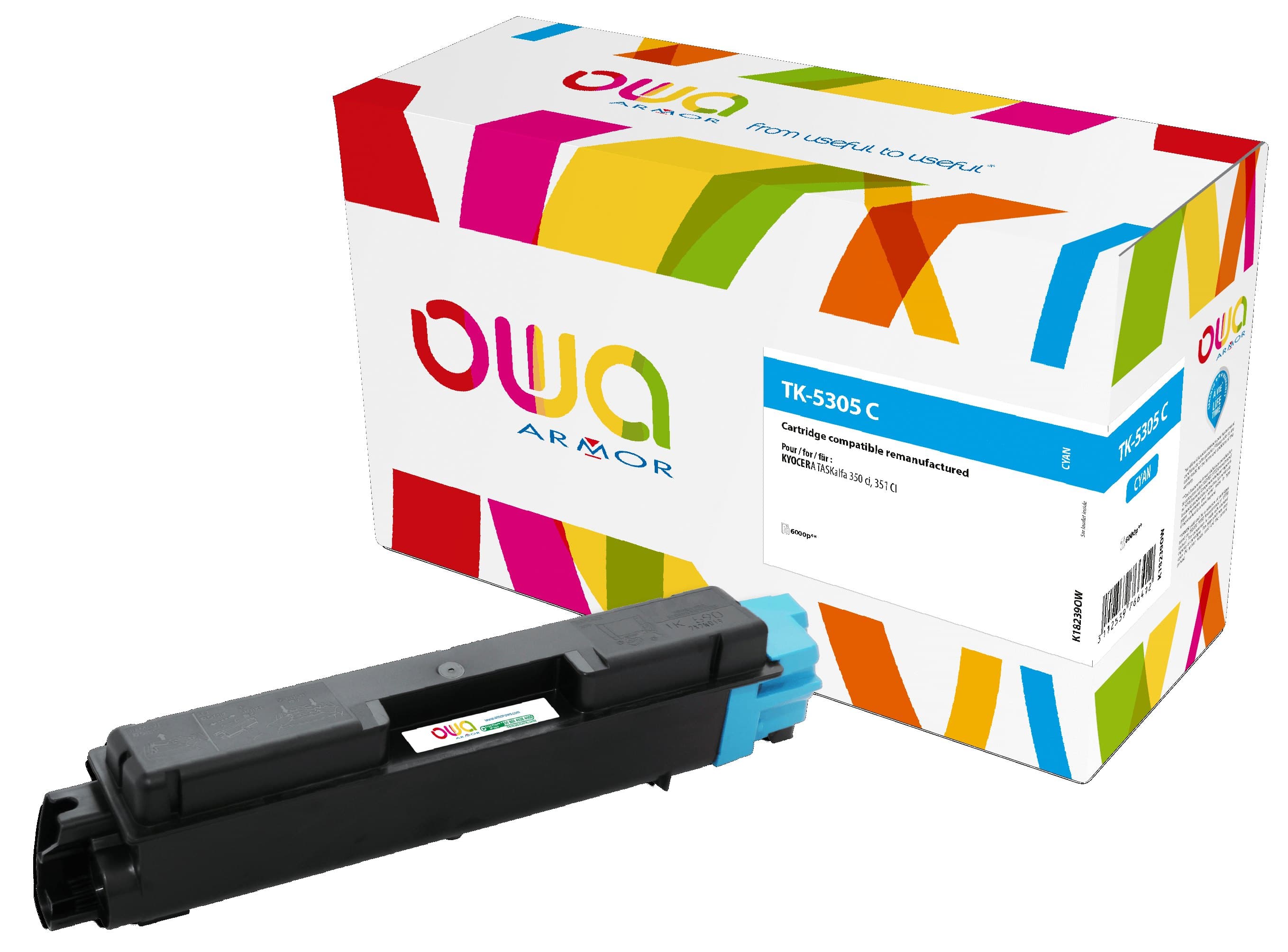 OWA Armor toner kompatibilní s Kyocera TK-5305C, 6000st, modrá