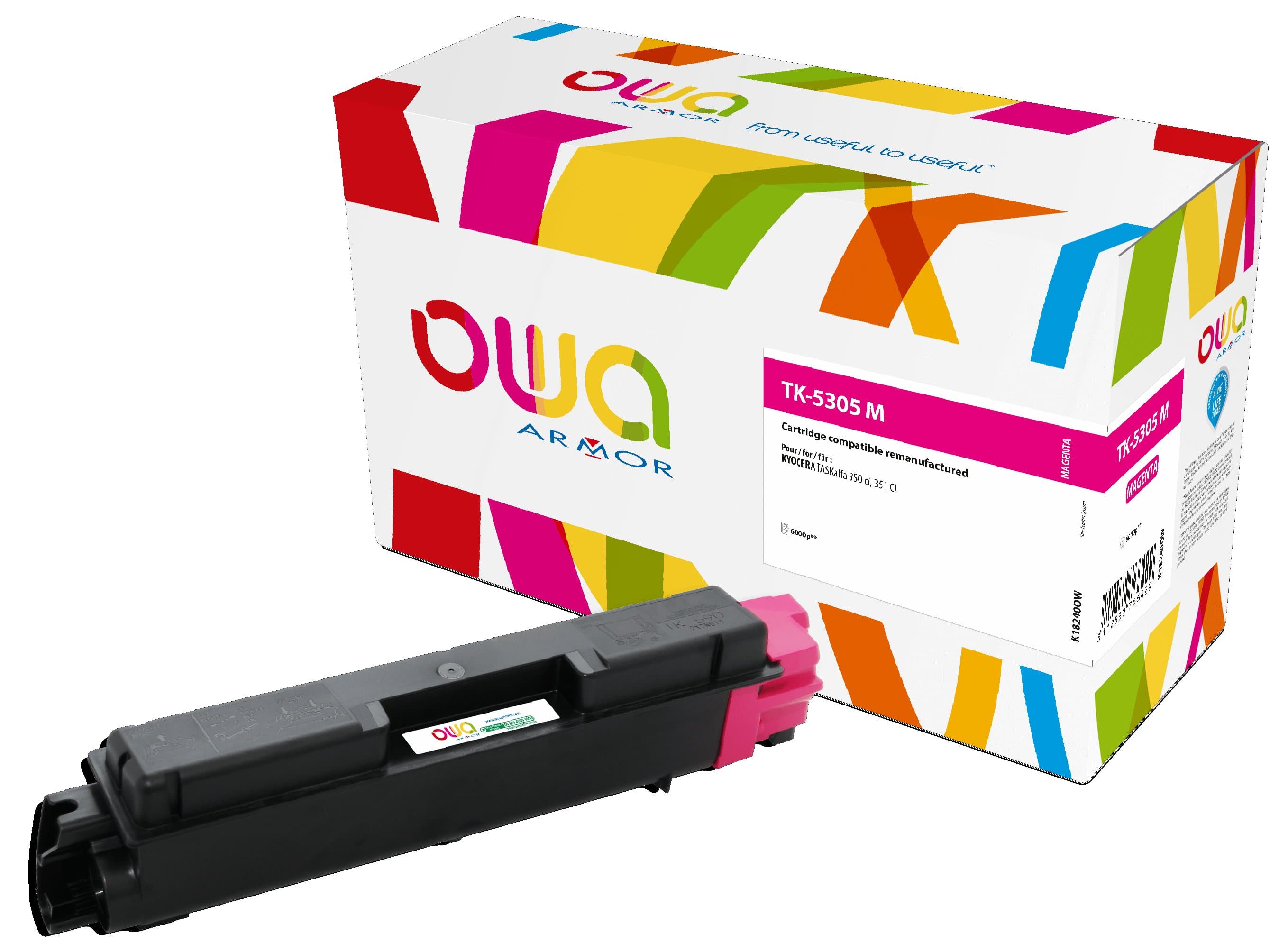 OWA Armor toner kompatibilní s Kyocera TK-5305M, 6000st, červená magenta