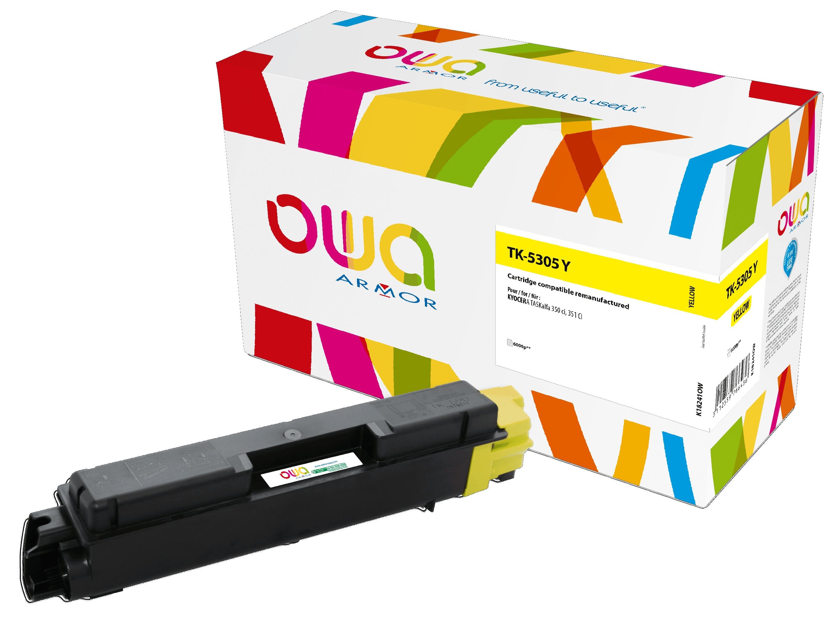OWA Armor toner kompatibilní s Kyocera TK-5305Y, 6000st, žlutá yellow