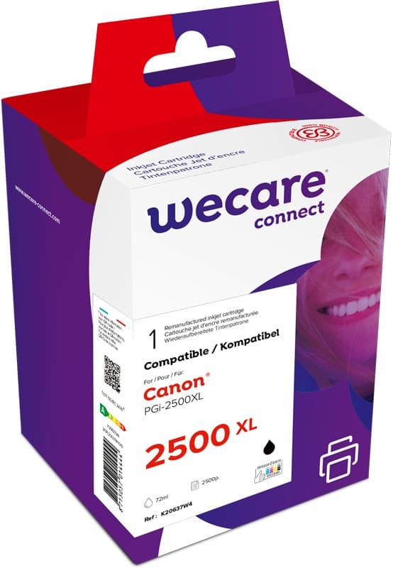 WECARE ARMOR ink kompatibilní s CANON PGi-2500XLB, 73ml, černá black