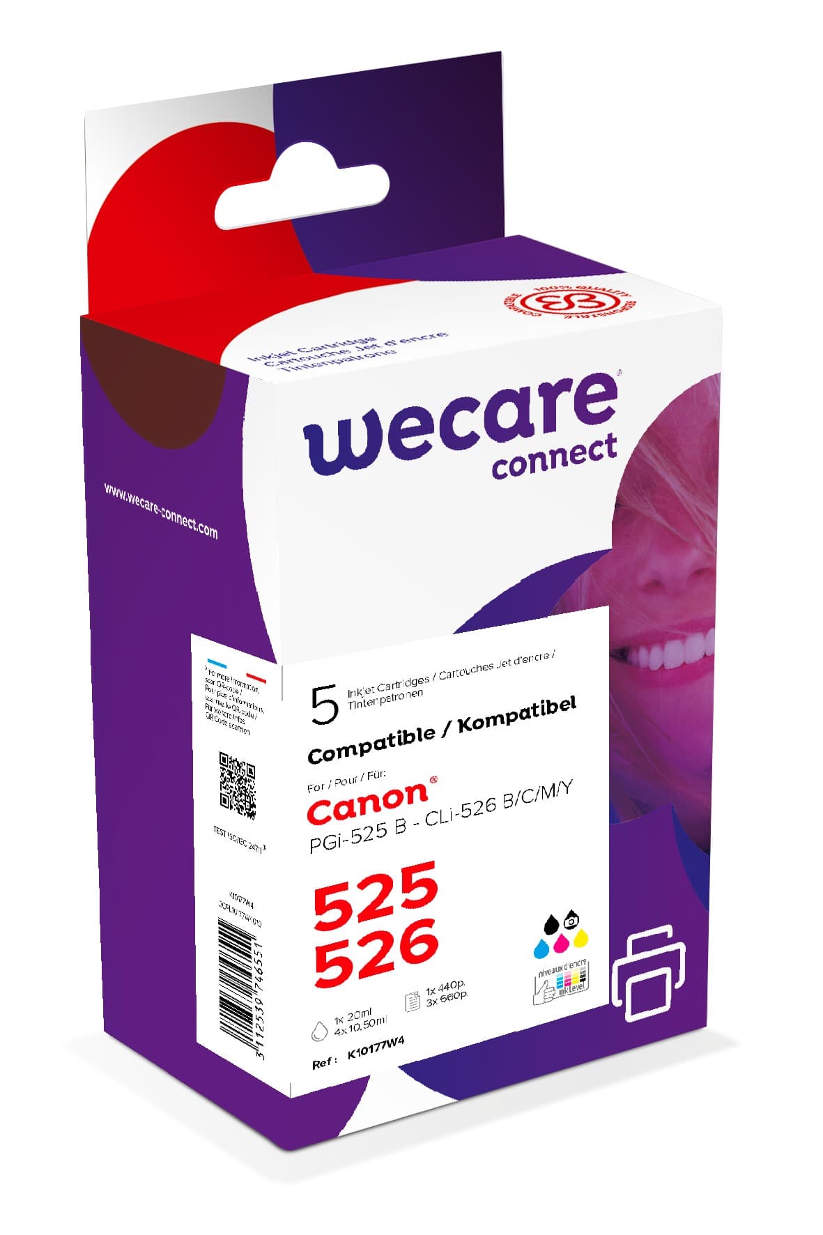 Armor ink-jet multipack Canon(PGi525 CLi526),CMYK