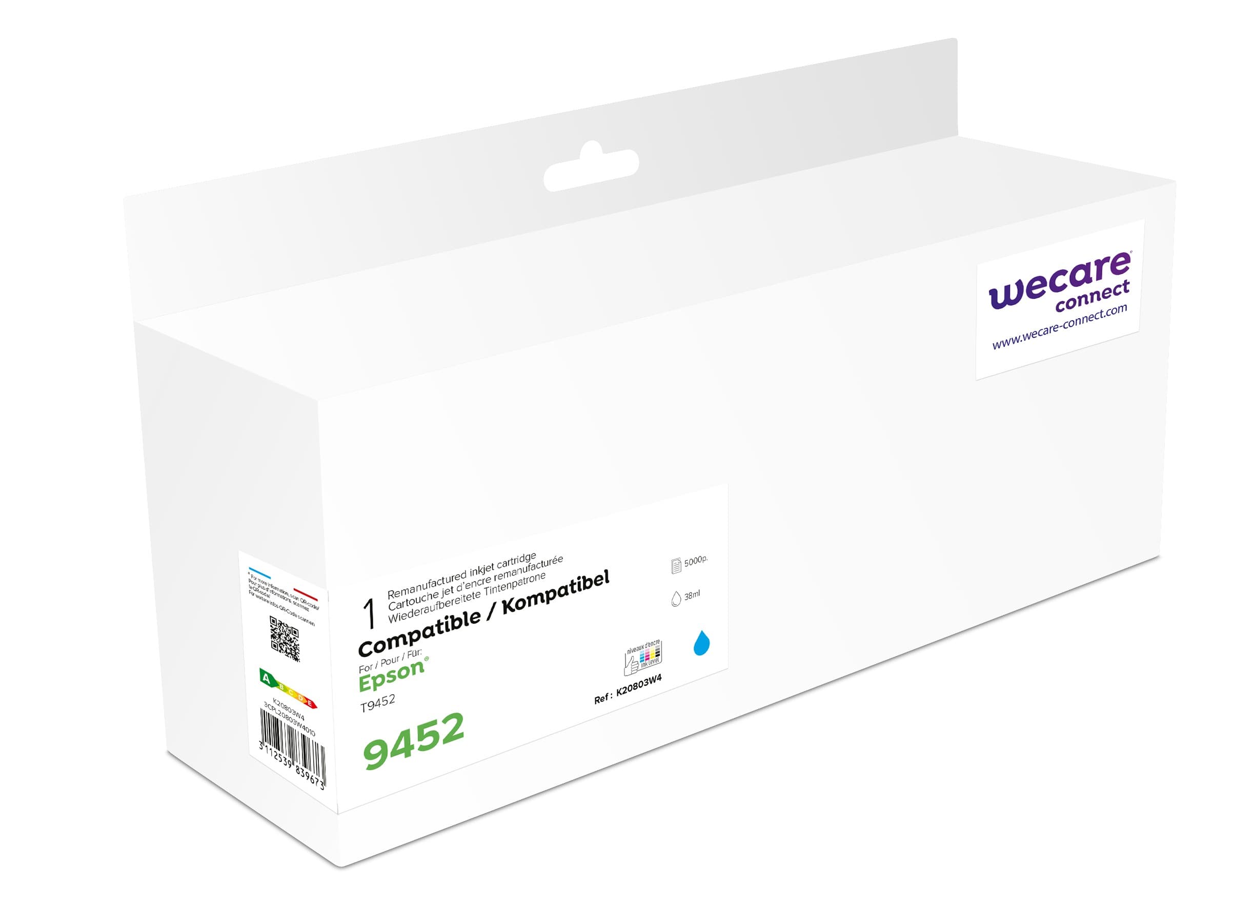 WECARE ARMOR ink kompatibilní s Epson C13T945240, modrá