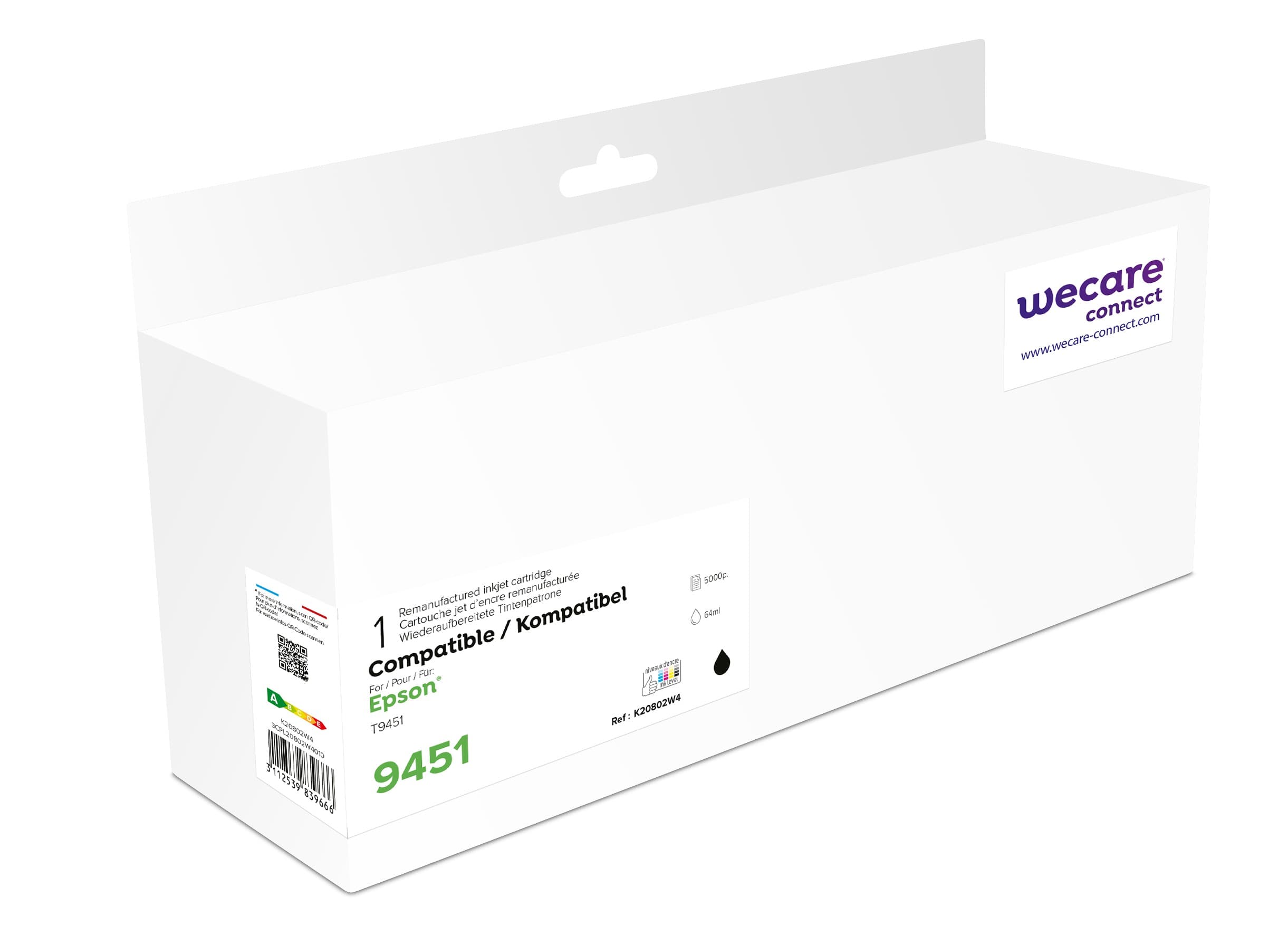 WECARE ARMOR ink kompatibilní s Epson C13T945140, černá black