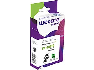 WECARE ARMOR páska kompatibilní s DYMO S0720740,Black Green,9mm*7m