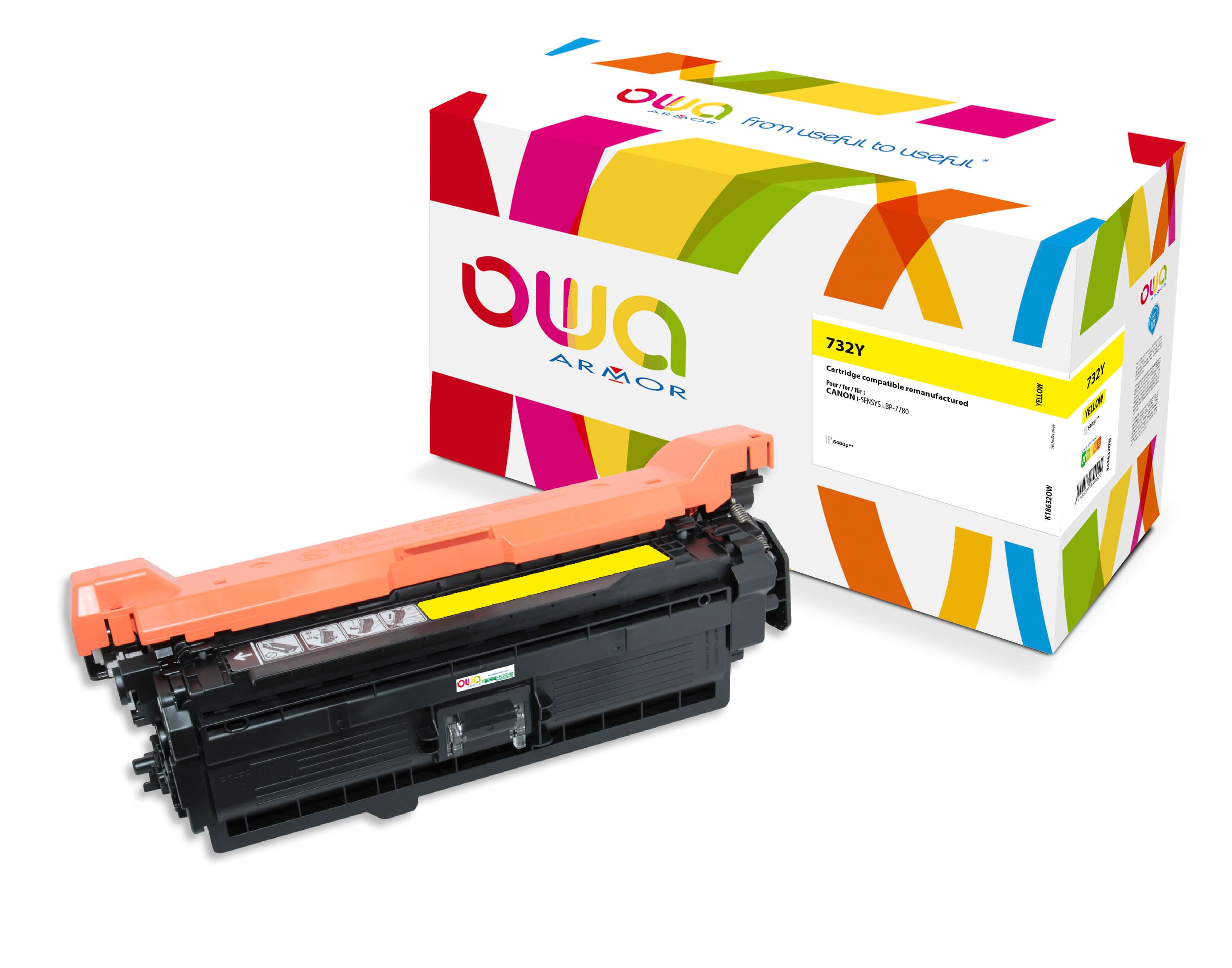 OWA Armor toner kompatibilní s CANON CRG-732 Y, 6400st, žlutá yellow