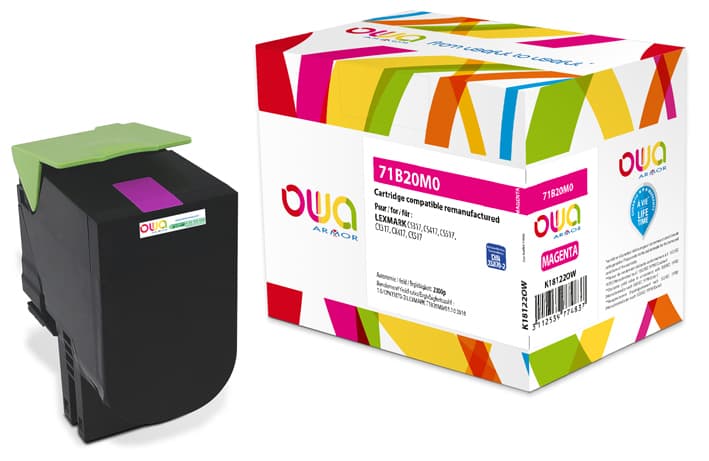 OWA Armor toner kompatibilní s LEXMARK 71B20M0, 2300st, červená magenta