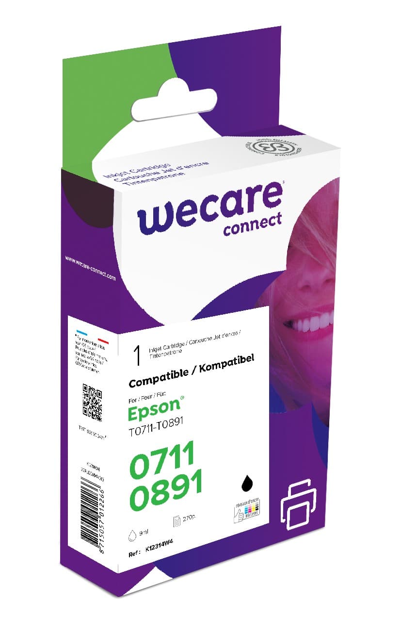 WECARE ARMOR ink kompatibilní s EPSON C13T07114012,černá black pigm