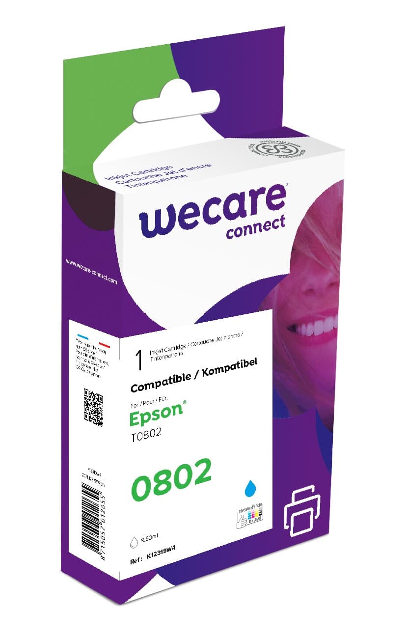 WECARE ARMOR ink kompatibilní s EPSON C13T08024011,modrá