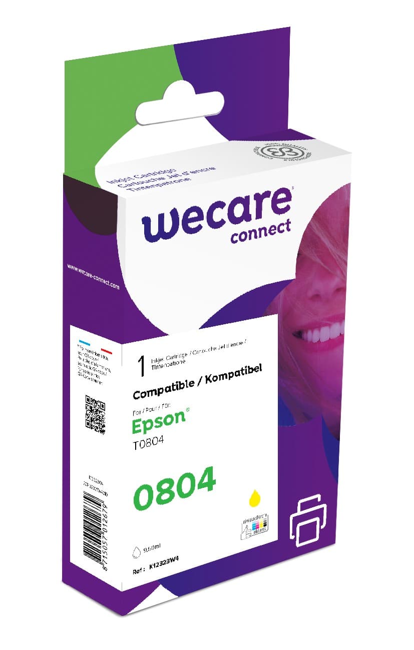 WECARE ARMOR ink kompatibilní s EPSON C13T08044011,žlutá yellow