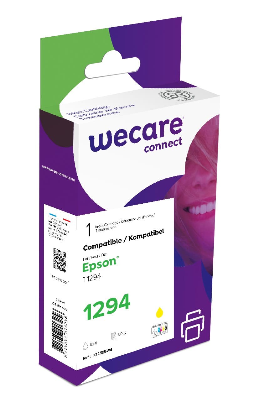 WECARE ARMOR ink kompatibilní s EPSON C13T12944012,žlutá yellow