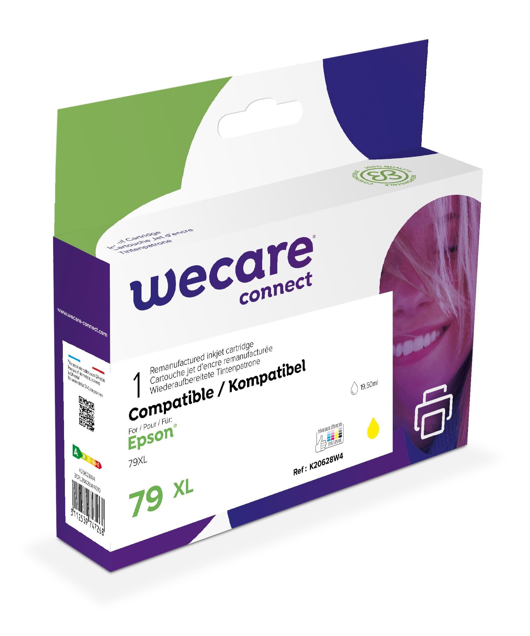 WECARE ARMOR ink kompatibilní s EPSON C13T79044010, žlutá yellow
