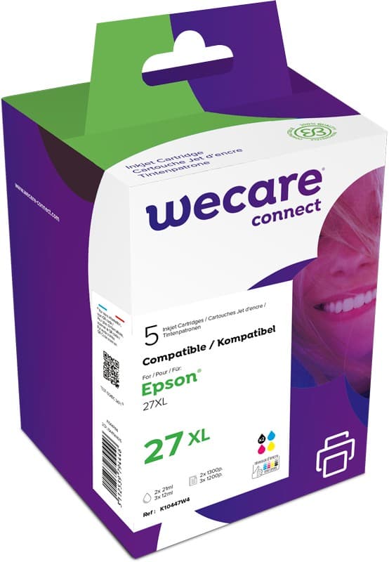 WECARE ARMOR ink sada kompatibilní s EPSON C13T27X,2xčerná