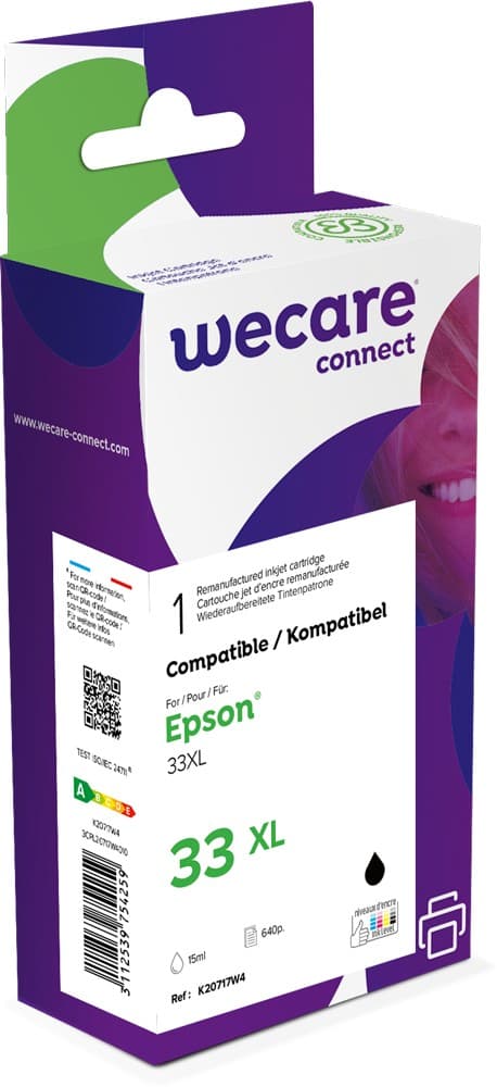 WECARE ARMOR ink kompatibilní s EPSON C13T33514012, černá black
