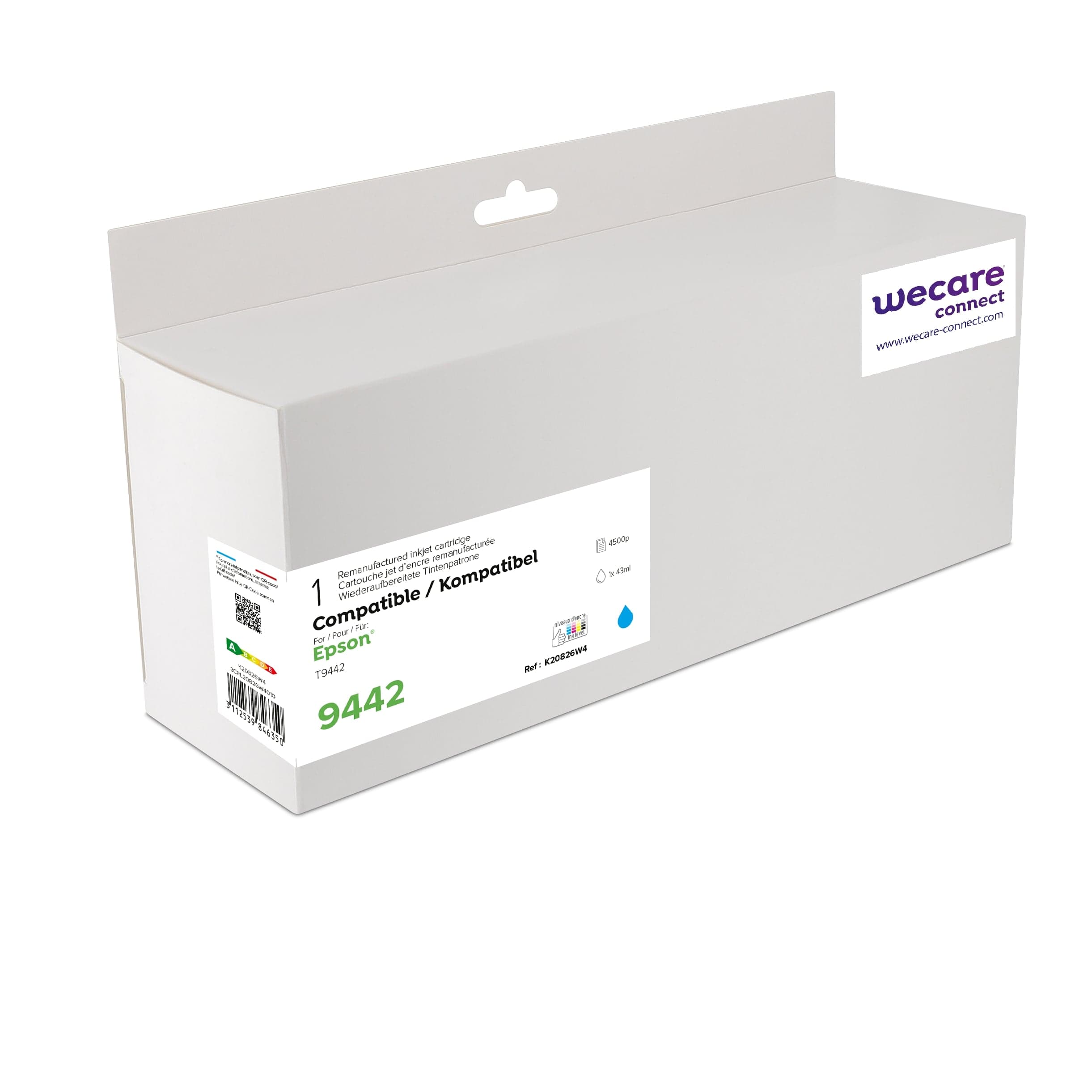 WECARE ARMOR ink kompatibilní s EPSON C13T944240, modrá