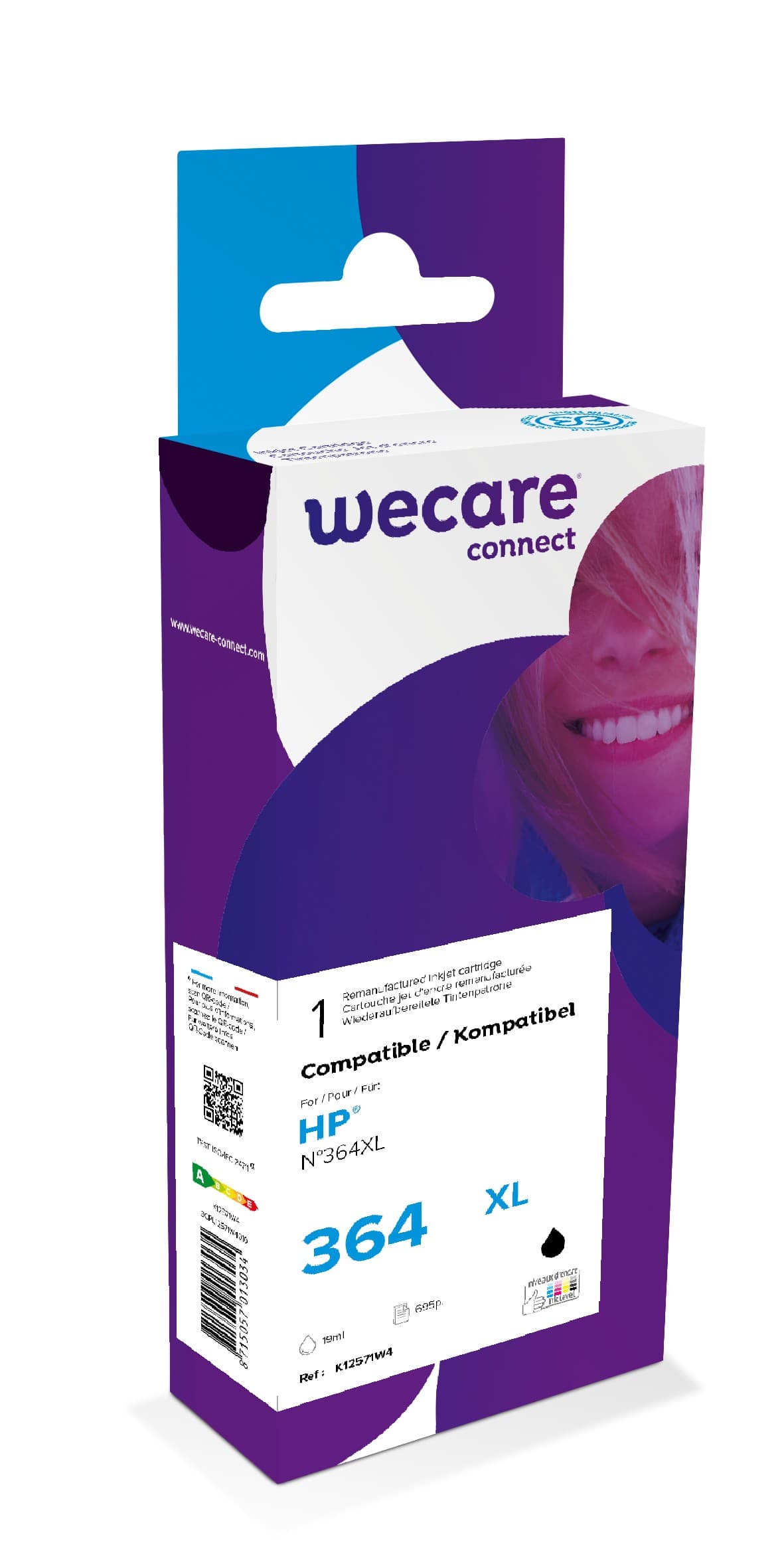 WECARE ARMOR ink kompatibilní s HP CN684EE, černá black