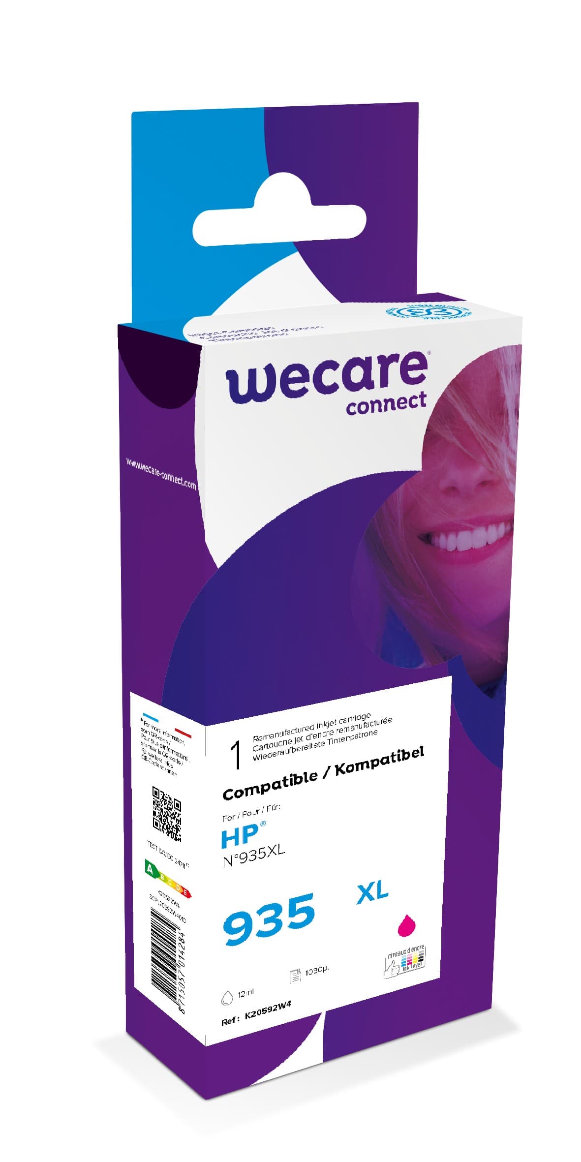 WECARE ARMOR ink kompatibilní s HP C2P25AE, červená magenta