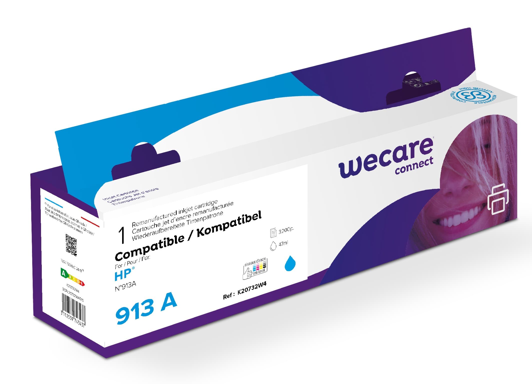 WECARE ARMOR ink kompatibilní s HP L0R95AE, černá black