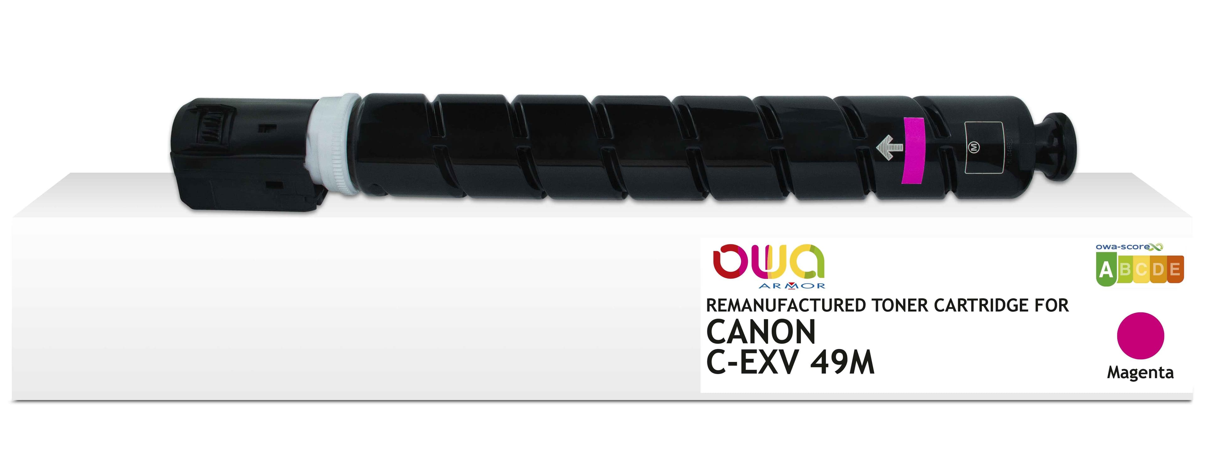 OWA Armor toner kompatibilní s Canon C-EXV49M, 19000st, červená magenta