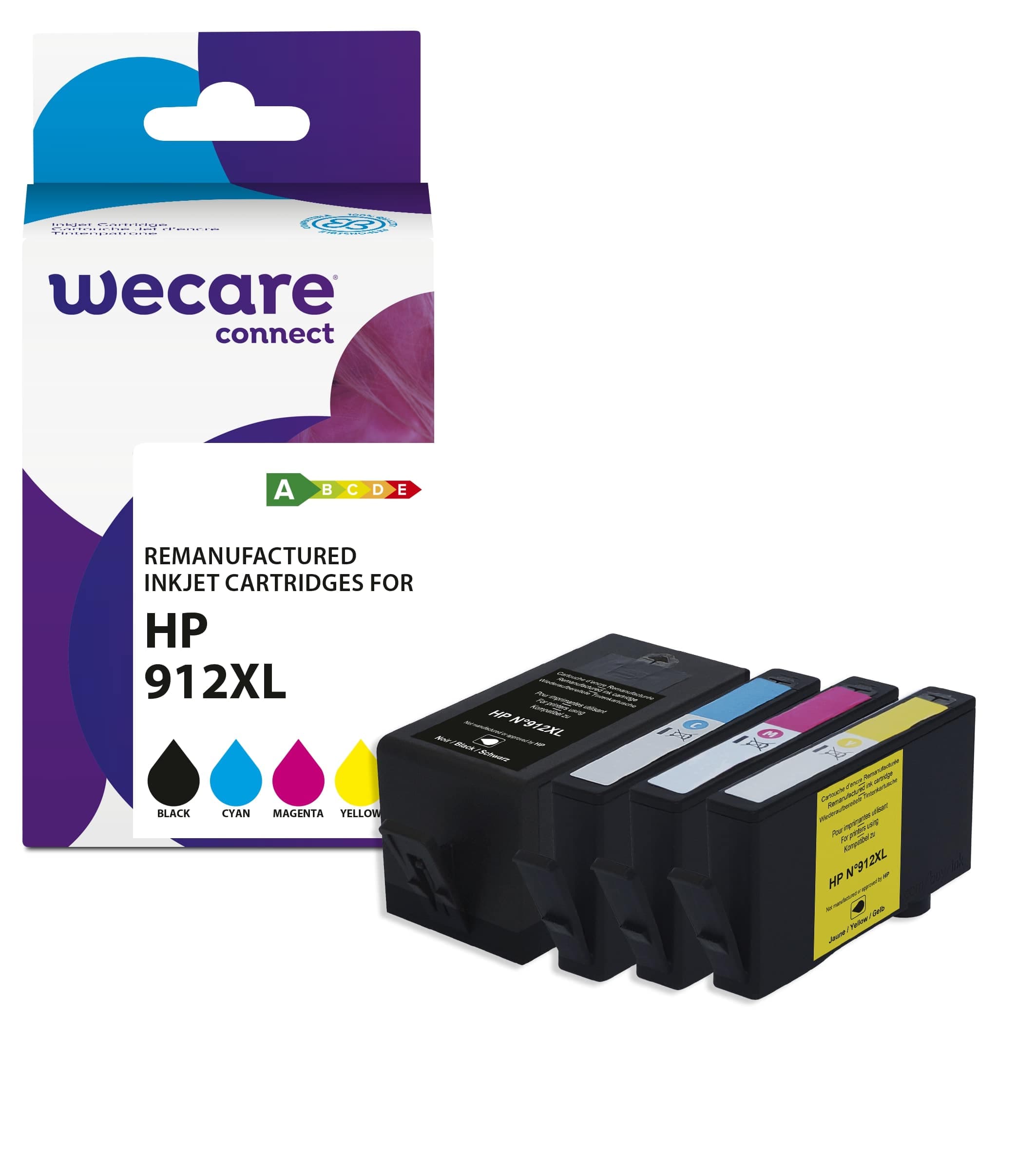 WECARE ARMOR ink kompatibilní s HP 3YL84A 3YL81-83AE, 912XL, CMYK