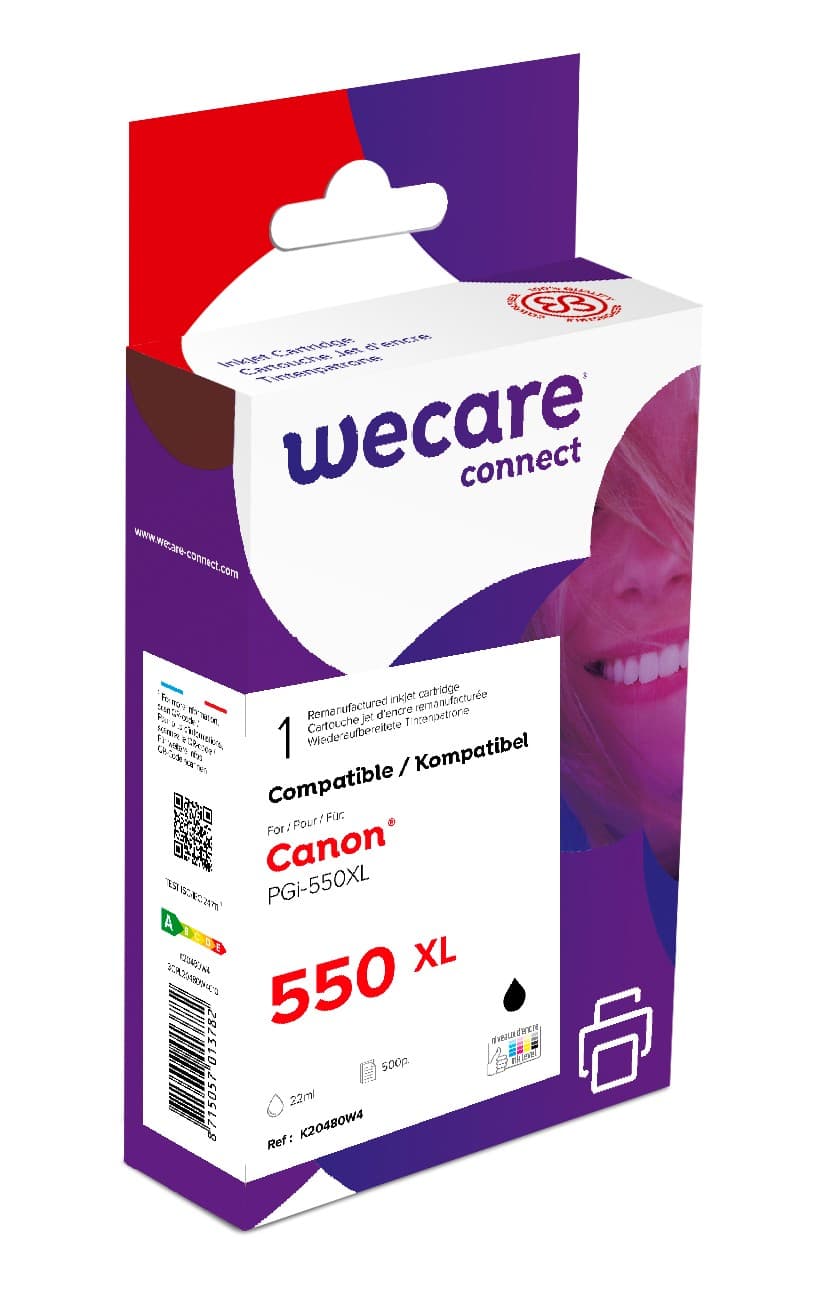 WECARE ARMOR ink kompatibilní s CANON PGi-550XLBK,černá black pigm