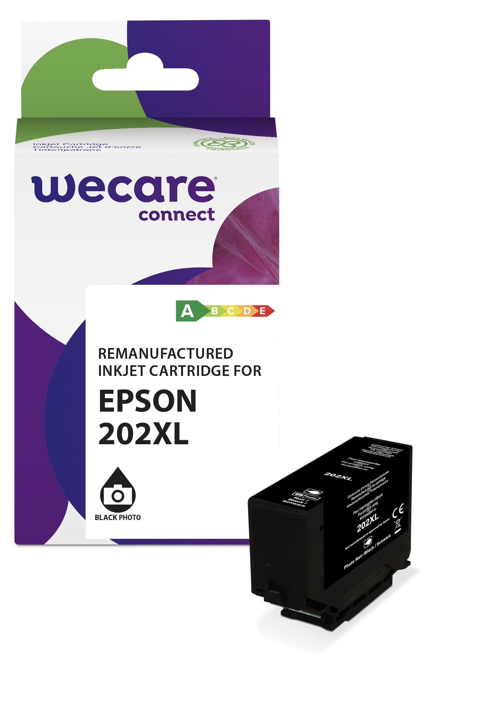 WECARE ARMOR ink kompatibilní s EPSON C13T02H140,foto černá photo b