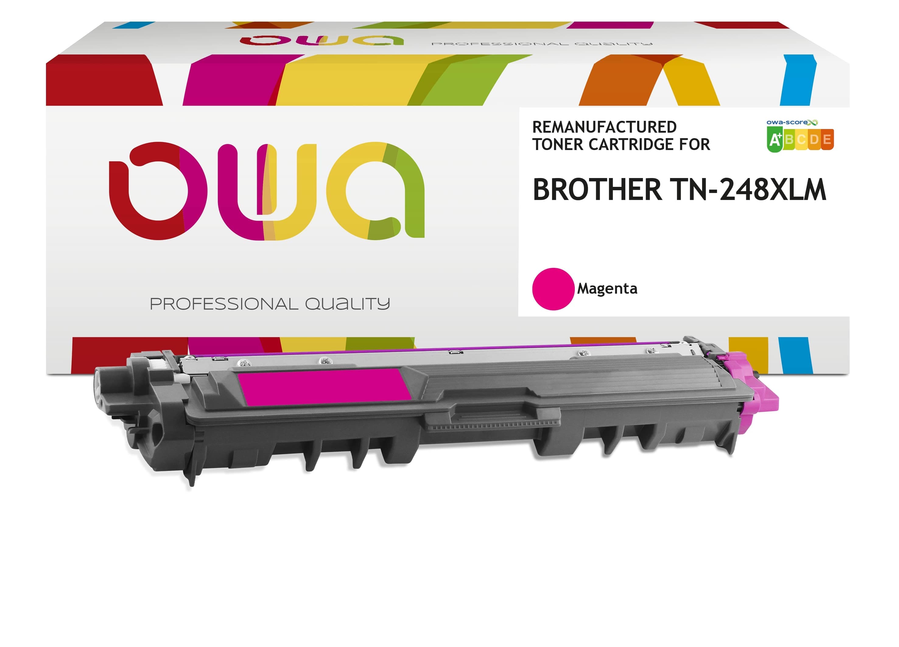 OWA Armor toner kompatibilní s Brother TN-248XL M, 2300st, červená magenta