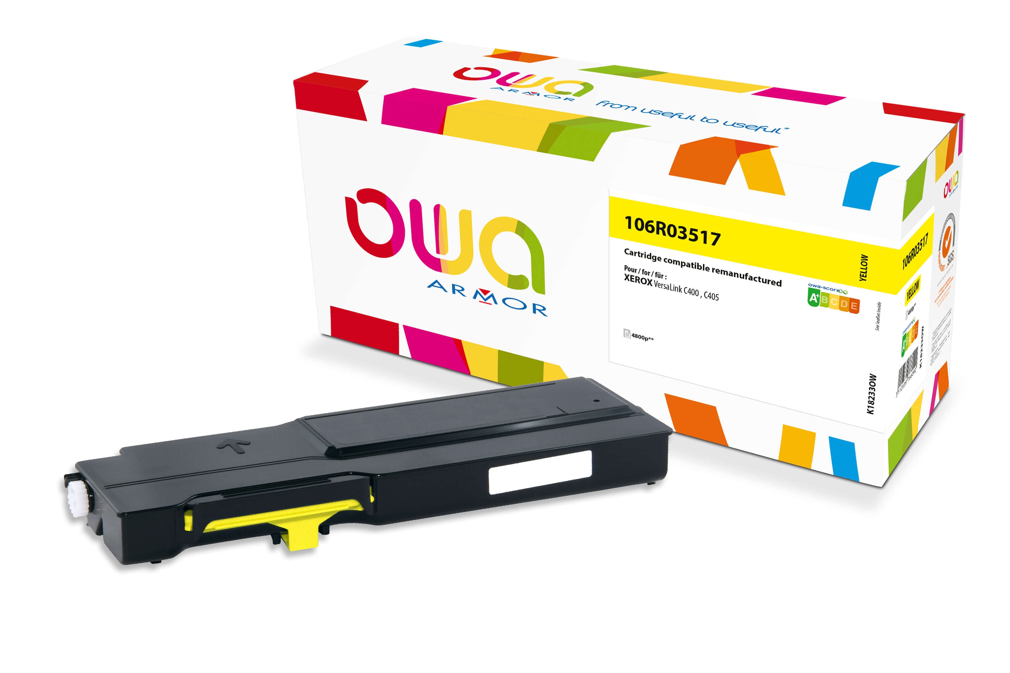 OWA Armor toner kompatibilní s Xerox 106R03521, 4800st, žlutá yellow