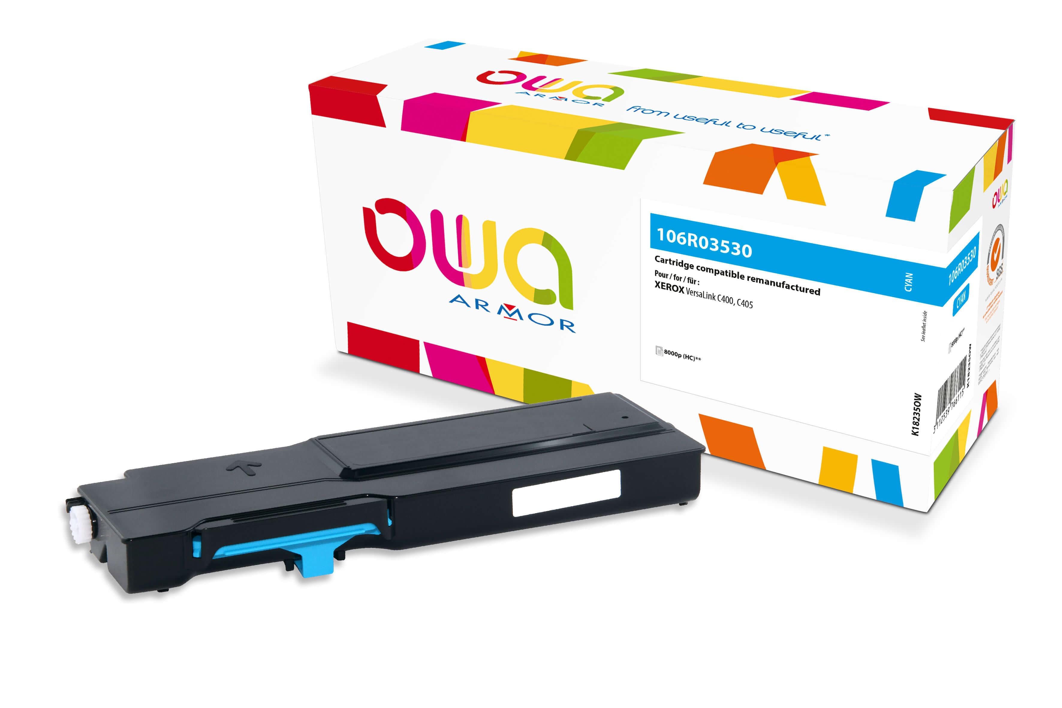 OWA Armor toner kompatibilní s Xerox 106R03534, 8000st, modrá