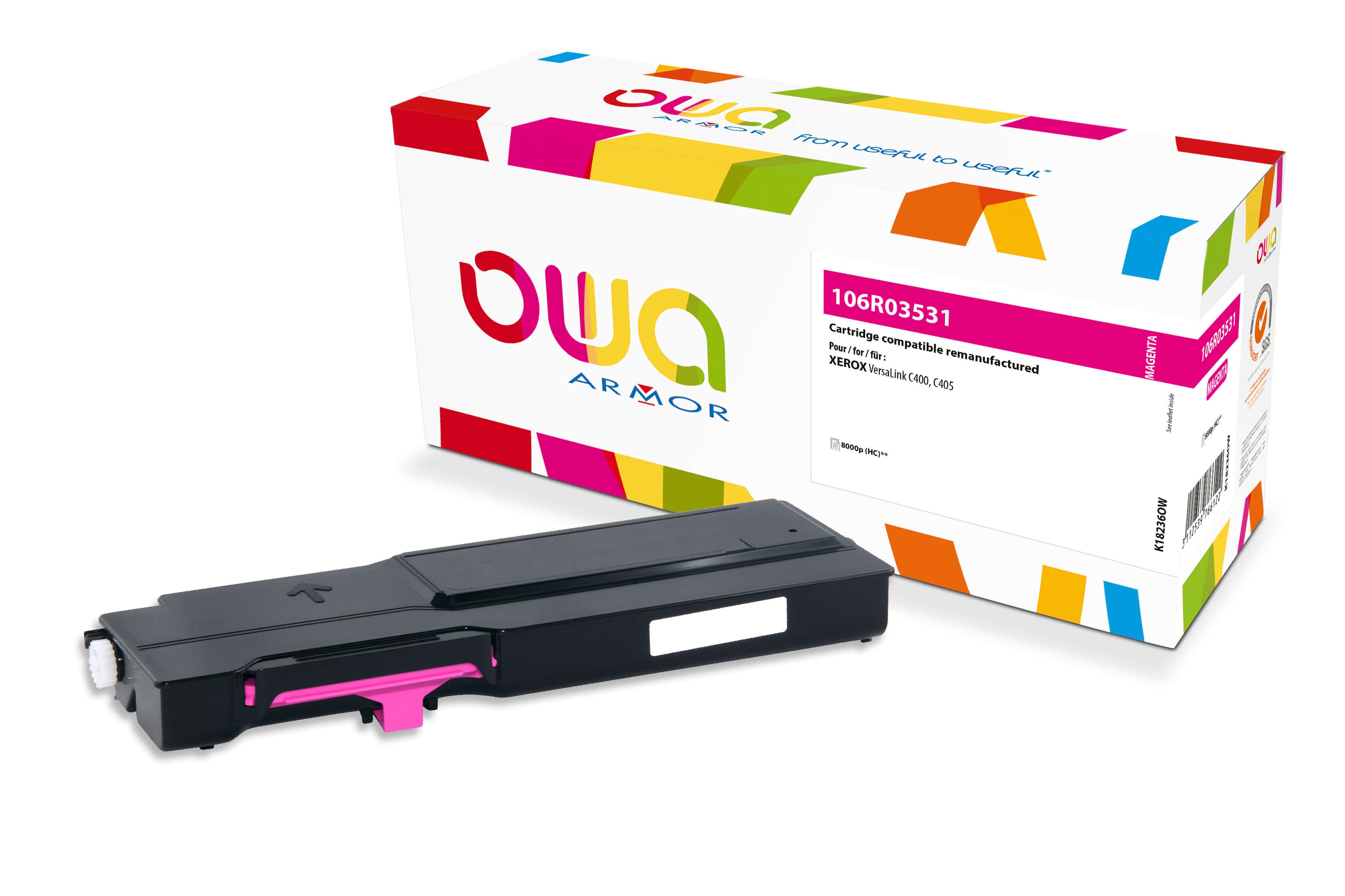 OWA Armor toner kompatibilní s Xerox 106R03535, 8000st, červená magenta