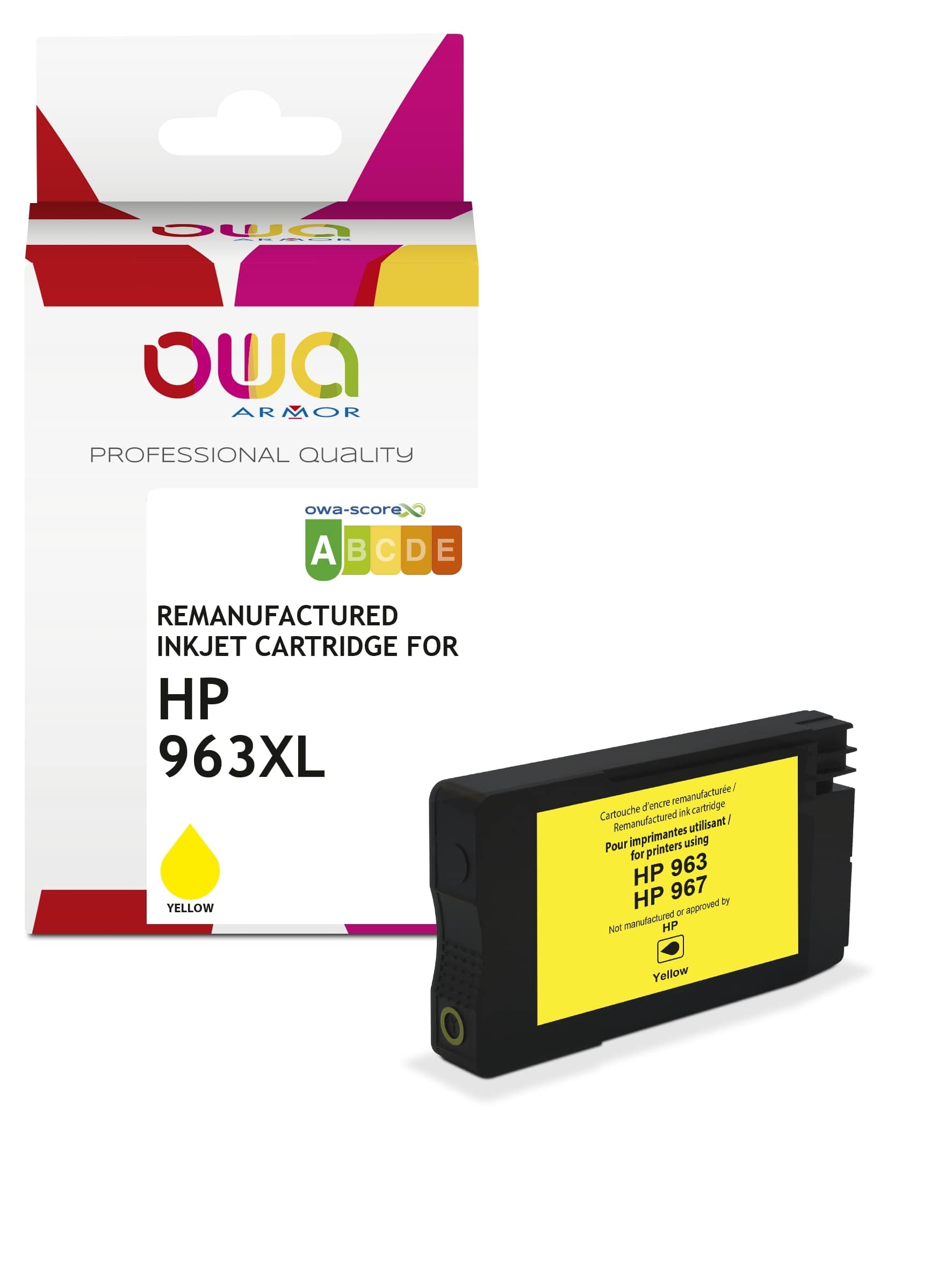 OWA ARMOR ink pro HP 3JA29AE,(963XL),žlutá yellow