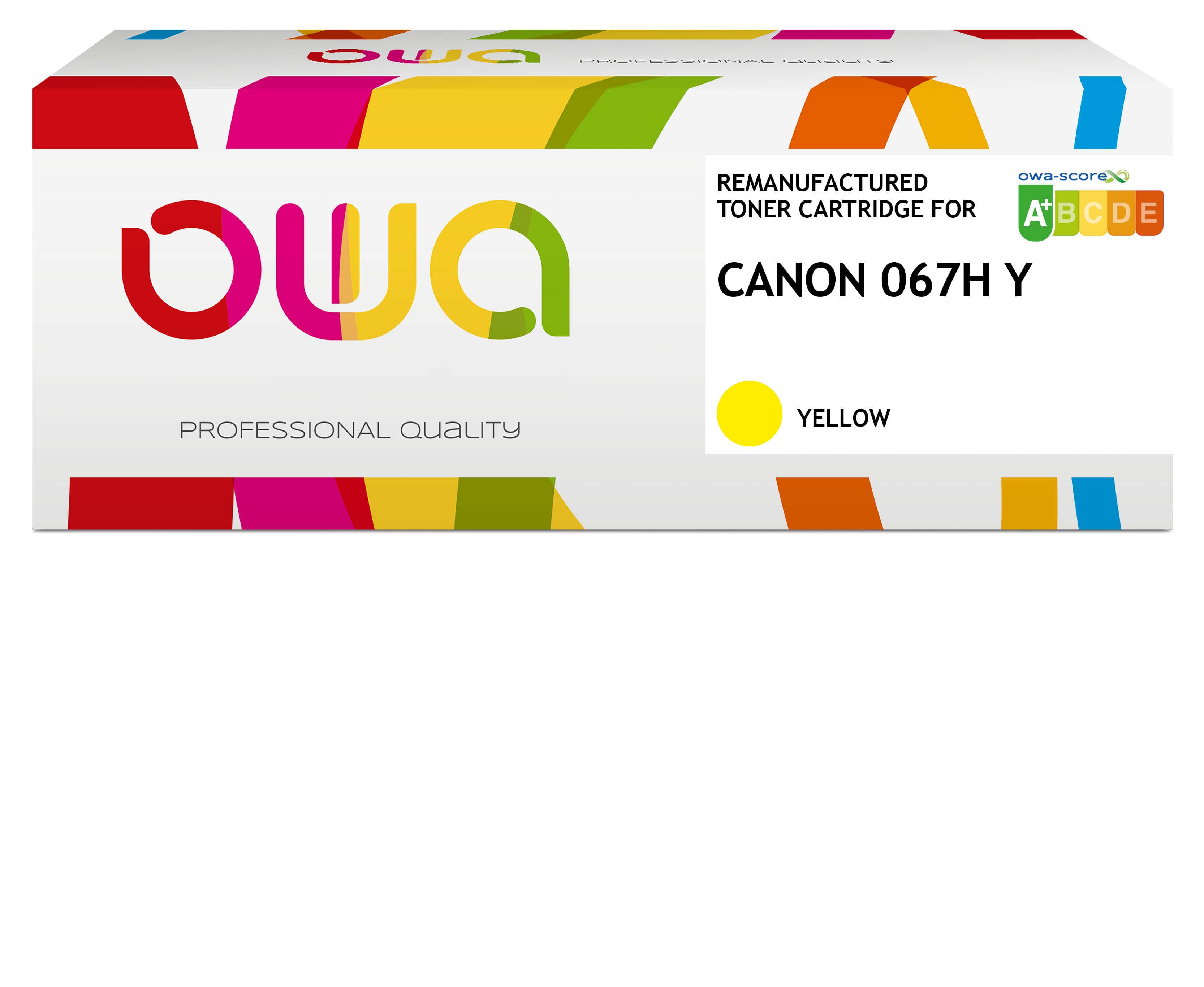 OWA Armor toner kompatibilní s Canon CRG-067H Y, 2350st, žlutá