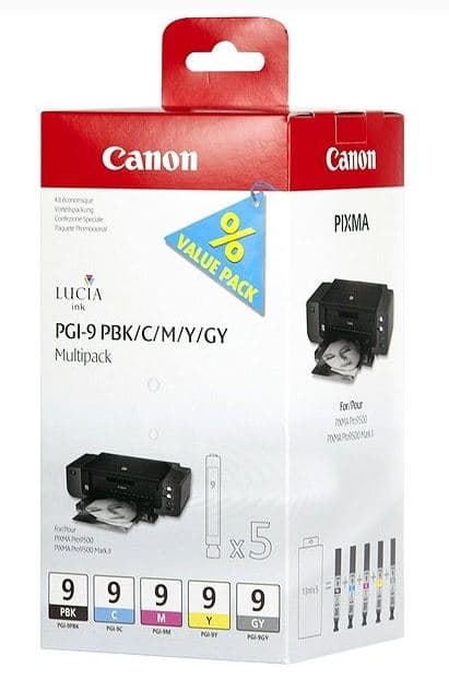 Canon PGI-9 PBK C M Y GY Multi Pack