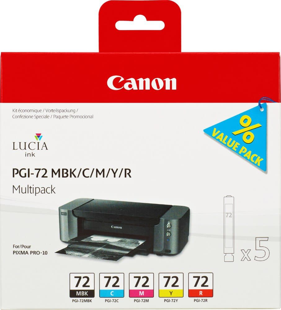 Canon PGI-72 MBK C M Y R Multi Pack