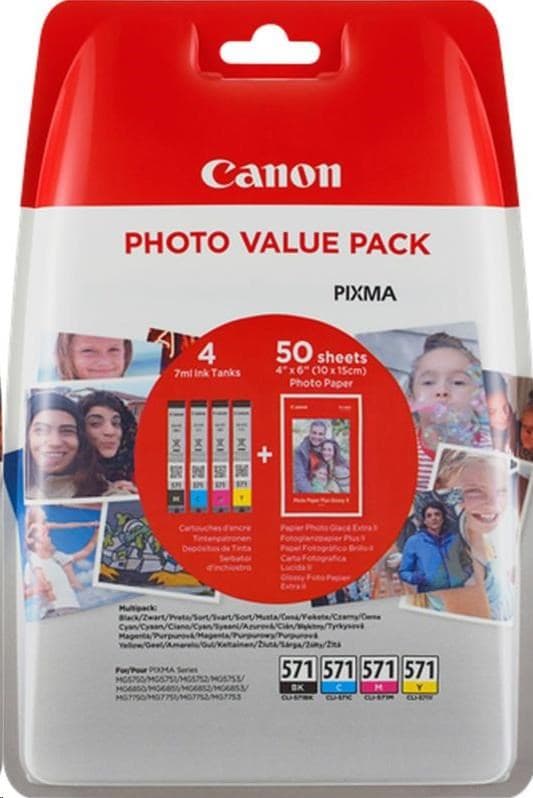 Canon CLI-571XL BK C M Y PHOTO VALUE