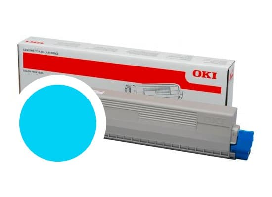 OKI cyan toner do C824 C834 C844 (5 000 stran)