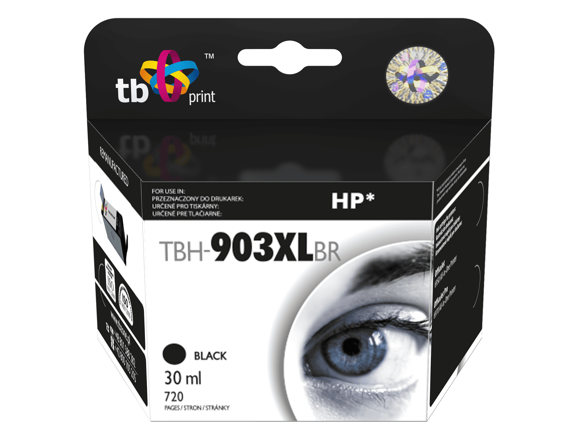 Ink. kazeta TB kompat. s HP OJ 6950, Black, ref