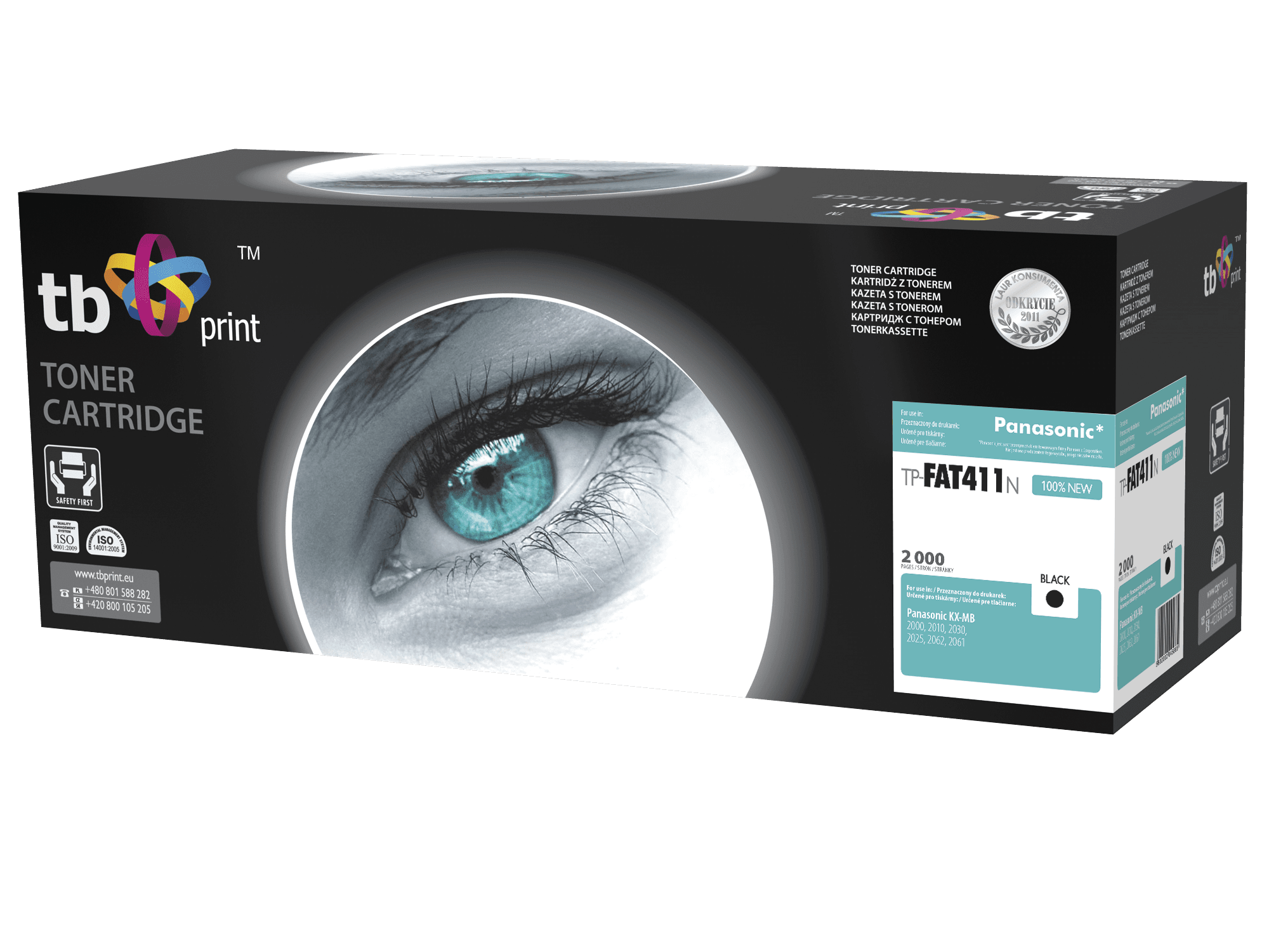 Toner TB kompatibilní s Panasonic KX-FAT411E,Black