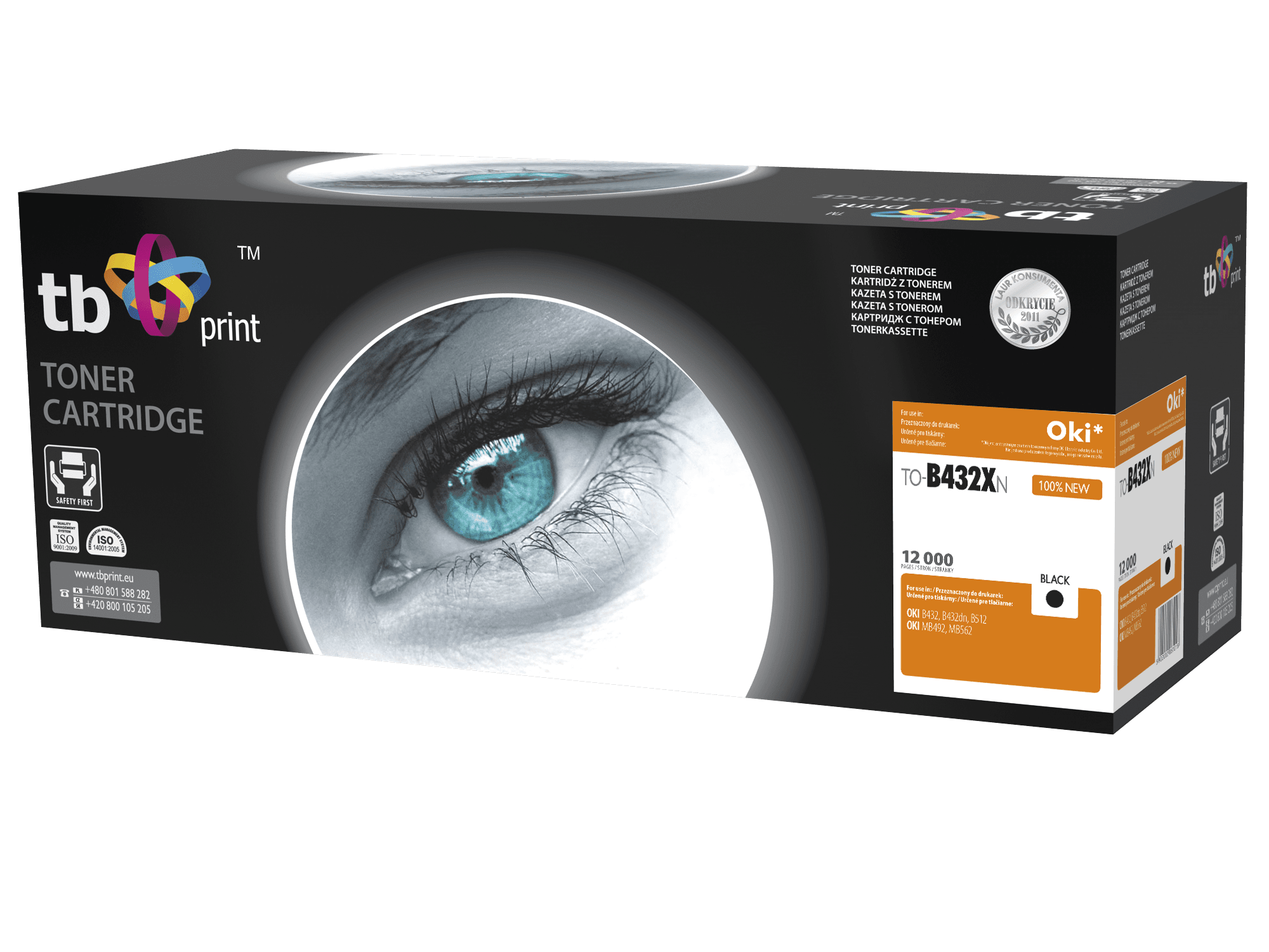 Toner TB kompat. s OKI B432, Black, new