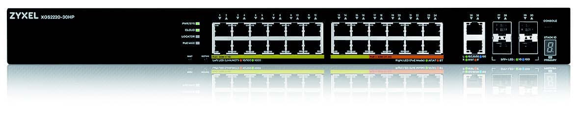 ZYXEL XGS2220-30HP, 30port, 400W PoE, 1Y Nebula FlexPro
