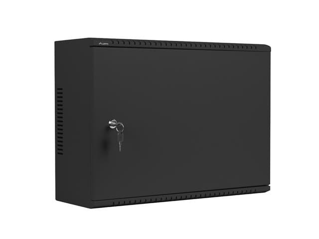 LANBERG 19" RACKOVÁ SKŘÍŇ PRO MONTÁŽ NA STĚNU 4U+3U 540X200 NÍZKOPROFILOVÁ ČERNÁ (SMONTOVANÁ)