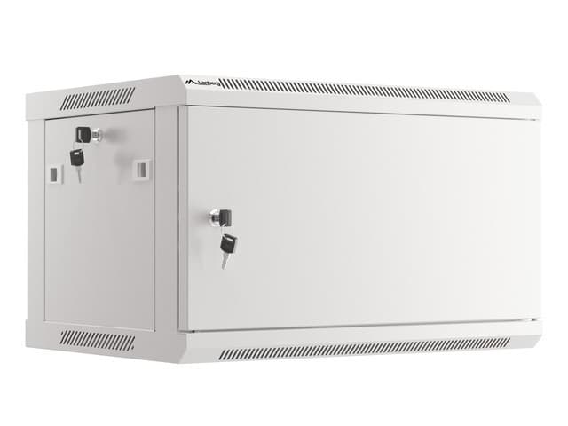 LANBERG RACKOVÁ SKŘÍŇ 19" PRO MONTÁŽ NA STĚNU 6U 600X450 PRO VLASTNÍ MONTÁŽ S KOVOVÝMI DVEŘMI ŠEDÁ