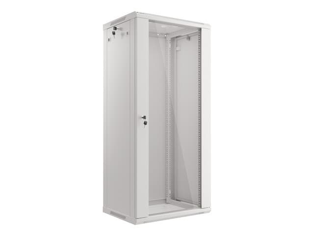 LANBERG RACKOVÁ SKŘÍŇ 19" NÁSTĚNNÁ 27U 600X450 (FLAT PACK) ŠEDÁ V2