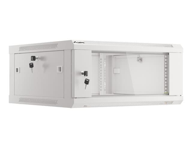 LANBERG RACKOVÁ SKŘÍŇ 19" PRO MONTÁŽ NA STĚNU 4U 600X600 (FLAT PACK) V2 ŠEDÁ